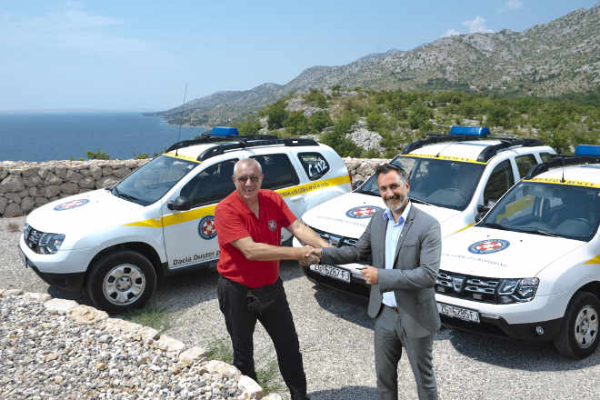 Dacia - Pozdan partner Hrvatske gorske službe spašavanja