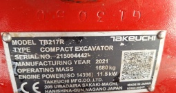 Bager Takeuchi TB217R viličar valjak demper traktorska kosilica 4x4