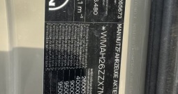 MAN 26.480 6x4 Sanduk sa mjestom za kran, 2007 god.