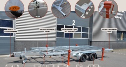 PRIKOLICA 3x1800 kg - odvojiva platforma (mobilne kućice, fast food.)