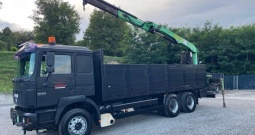 MAN 26.463 6x4 Sanduk sa kranom Palfinger 16000, 1998 god.