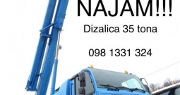 Najam dizalice 35 tona, 2003 god.