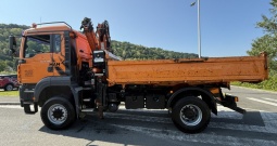 MAN 18.480 4x4 Kiper kran Atlas 165 Zamjena, 2004 god.