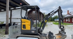 2019 Bager Volvo ECR18E + transportna prikolica