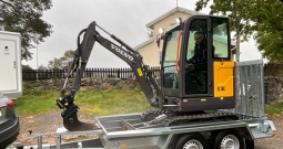 2022 Bager Volvo EC18E + transportna prikolica
