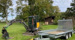 2018 Volvo ECR25D + transportna prikolica