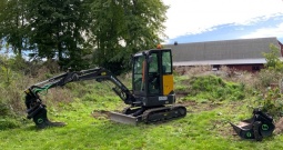 2018 Volvo ECR25D + transportna prikolica