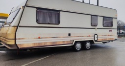 Kamp prikolica Njem. LMC 6,5×2.5 m,izvrsna.sniženo,HR reg.mog.dostava