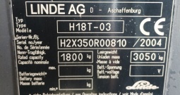 Prodajem viličar Linde h18 plinski 9000h 2004g