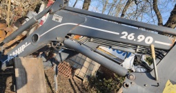 New Holland TL90 sa prednjim utovarivačem i gajbom