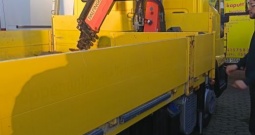 Iveco 8.140 auto kran sanduk 5 m pri. 62.000km, 2009 god.