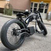 Električni Bobber Cruiser E-Bike Custom Handmade Fat Tire Unikat