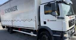 MAN 15.250 Cerada 7.2 m Rampa, 2012 god.