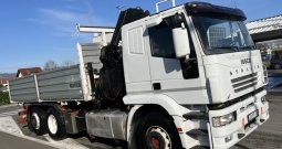 Iveco 240E42 6x2 Kiper sa kranom Zamjena, 1998 god.