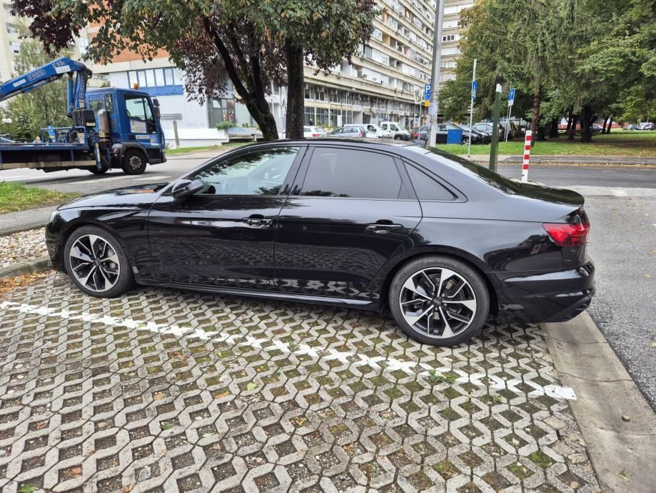 Audi A4, crni, 40 TDI, S-tronic, 3z-klima, koža, el. sjedala, navi, black optic