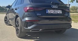 Vrlo atraktivan Audi A3 8Y 2.0 TDI, 118 KS, u antracit sivoj boji