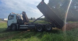Volvo kiper, Abroll, kran Fassi, kran, kiper, Palfinger, Hiab, volvo