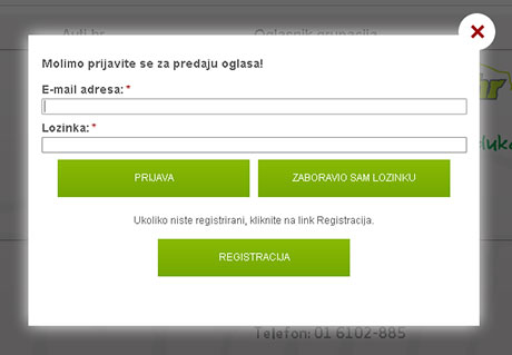 Registracija korisnika